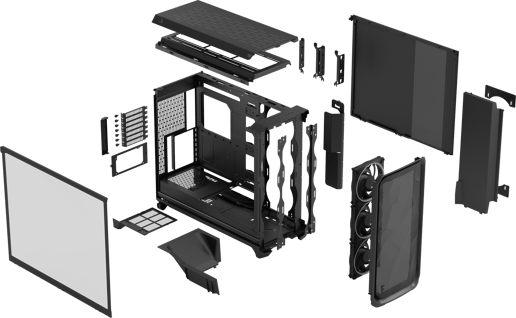 Fractal Meshify 3 XL RGB Mid Tower Gaming Case - Black 