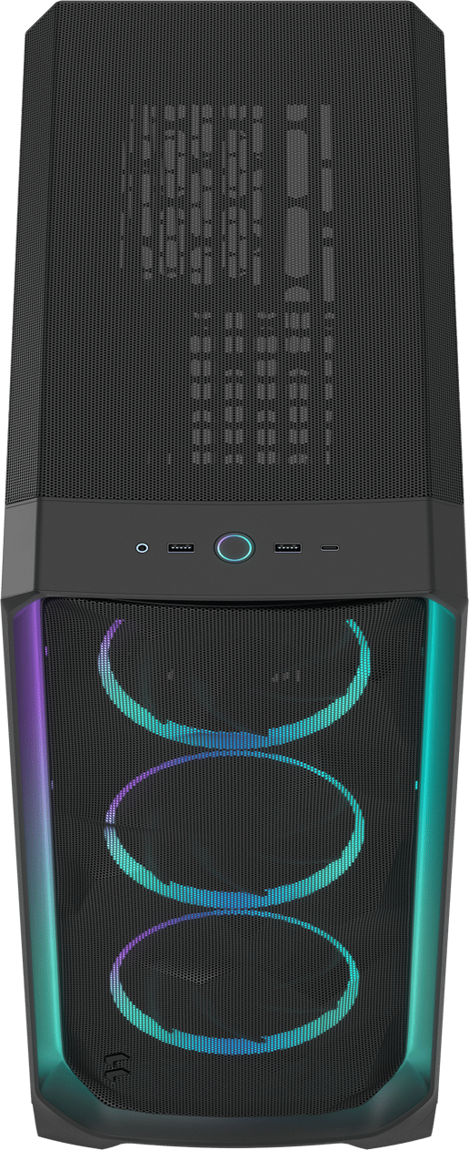 Fractal Meshify 3 Ambience Pro RGB Mid Tower Gaming Case - Black 