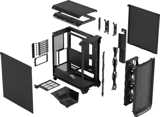 Fractal Meshify 3 Mid Tower Gaming Case - Black 