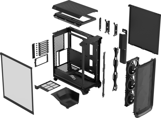 Fractal Meshify 3 RGB Mid Tower Gaming Case - Black 
