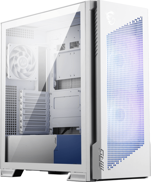 MSI MPG VELOX 300R AIRFLOW PZ WHITE Mid Tower Gaming Case - White 