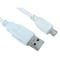 Cables Direct 1.8m USB 2.0 Type A to Micro B Cable in White