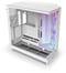 NZXT H9 Flow RGB Mid Tower Gaming Case - White