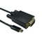 Cables Direct 1m USB Type-C Male to VGA Male Video Cable