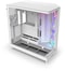 NZXT H9 Flow RGB Mid Tower Gaming Case - White