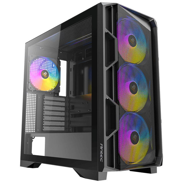 Antec Antec AX1000 ARGB Mid-Tower Gaming PC Case, Full M Mid Tower Case - Black